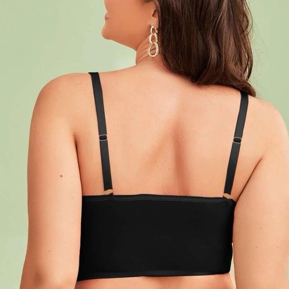 Boho plus size plunging V neckline bralette - Picture 3 of 16